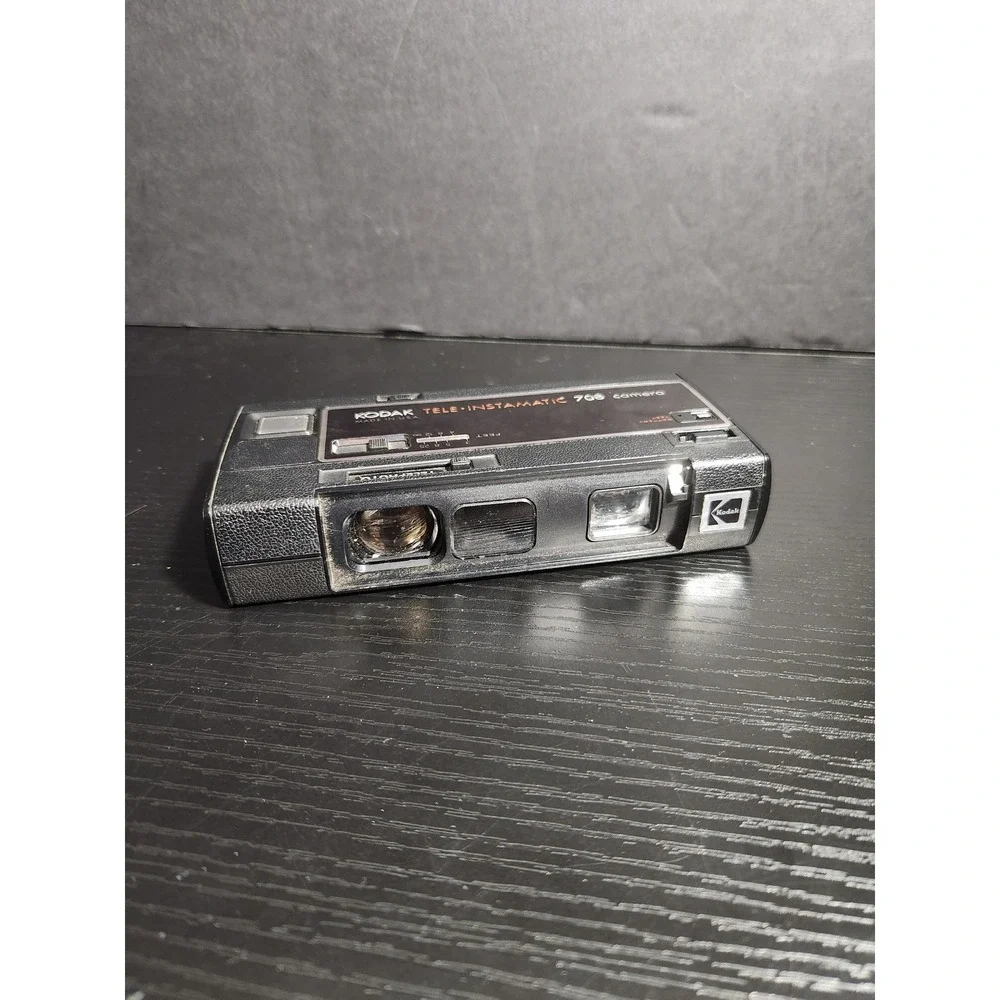 Kodak Tele Instamatic 708 Camera Vintage‎ Black Made in USA